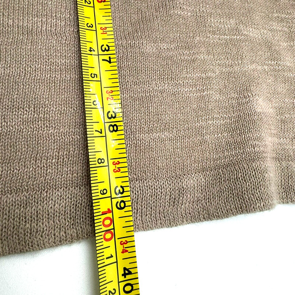 CATHERINES Womens 4X Beige Crochet Short Sleeve Long Cardigan Open Cover Up Boho - Picture 7 of 8